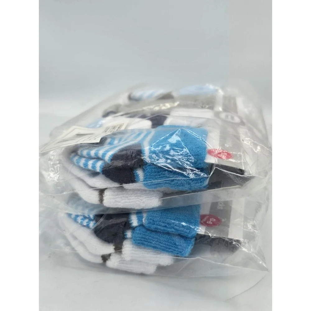 2 Lot Of 8-Pairs Luvable Friends Socks,  Color: Navy Blue Shoes